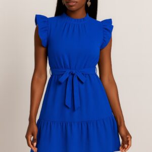 Robe bleu bic Élégance d’Été