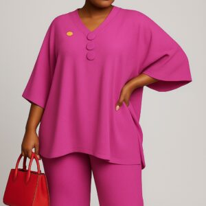 Ensemble Marron Collection rose élégance moderne