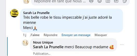 Témoignage cliente Nous Unique