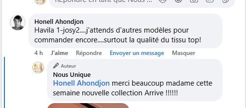 Témoignage cliente Nous Unique